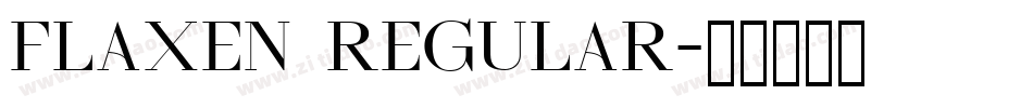 FLAXEN Regular字体转换